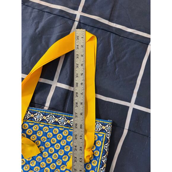 Vera Bradley Yellow & Blue Quilted Mini Shoulder Bag - Picture 5 of 7